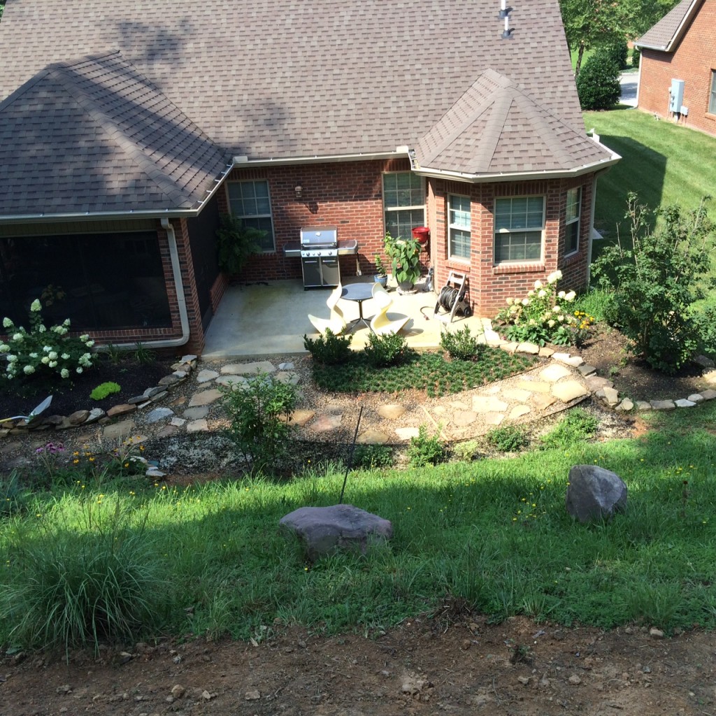 Landscaped Garden Rock Path